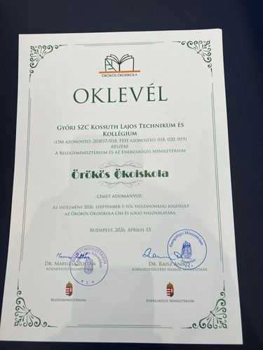 Örökös Ökoiskola lettünk